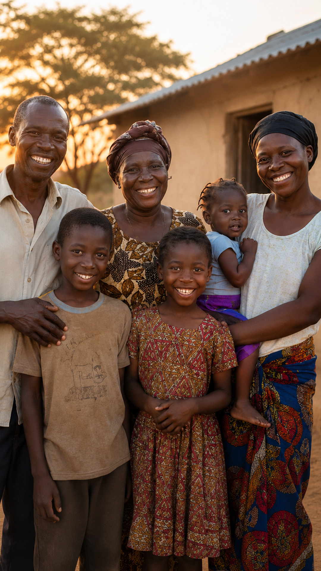 An African family together