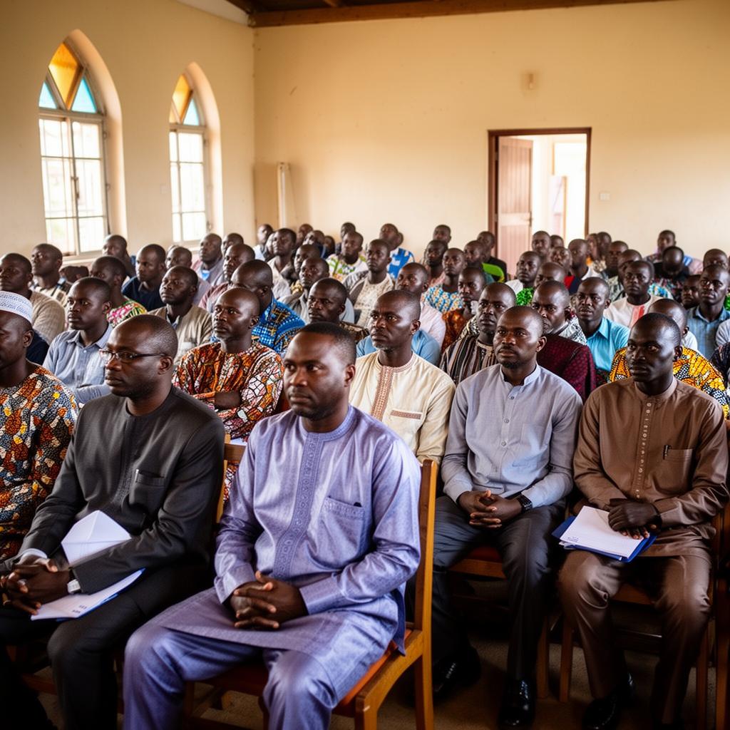 Pastors gathered for training